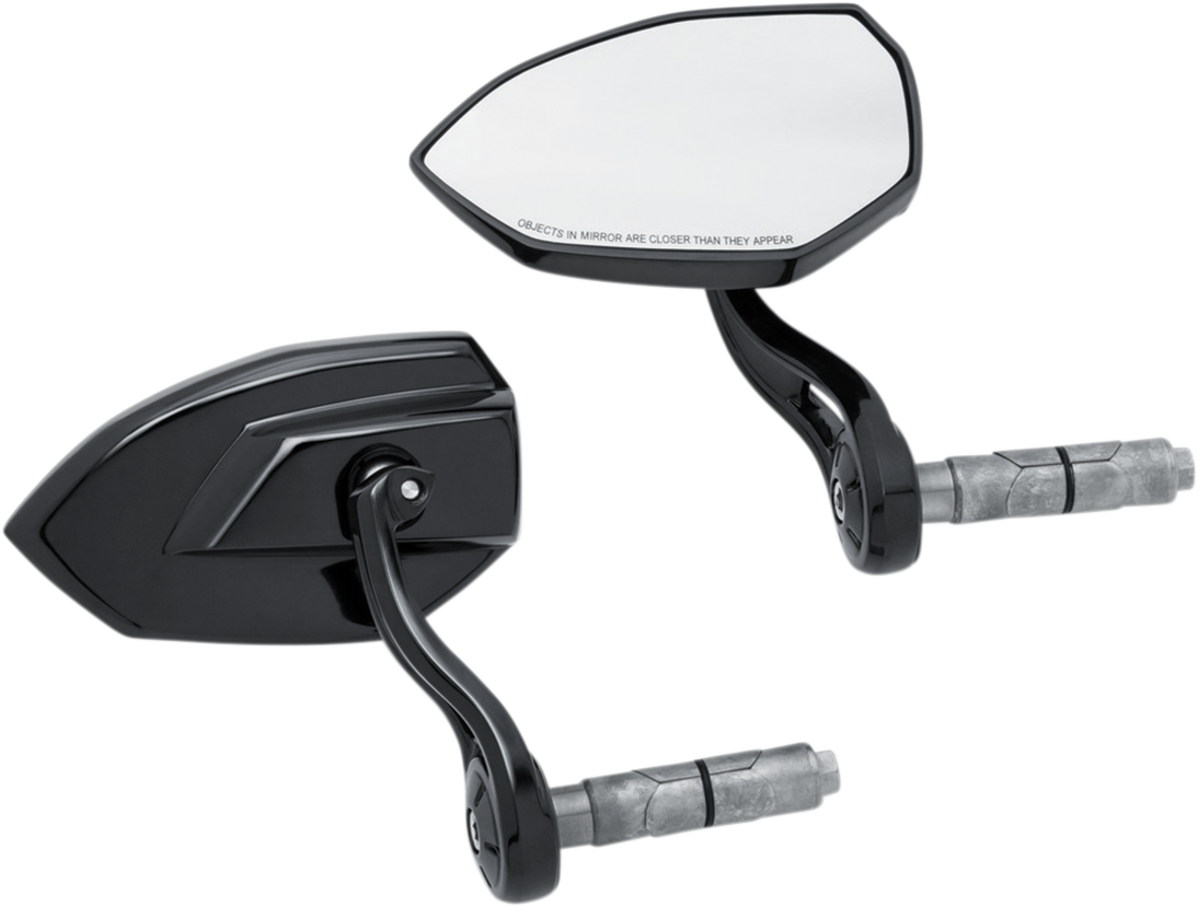 KURYAKYN PHANTOM BAR-END MIRRORS MIRROR PHANTOM B/END BLK