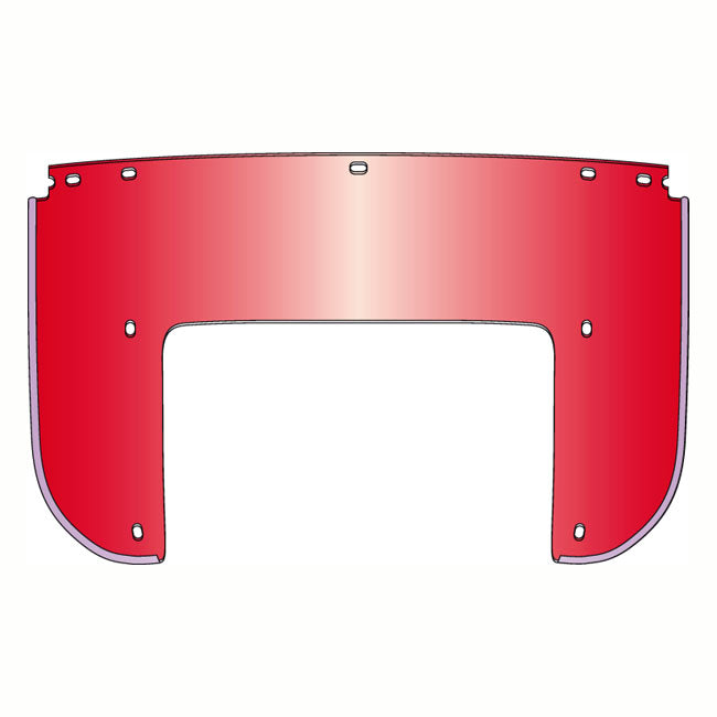 N.Cycle, Beaded Lower Window Red For Harley-Davidson