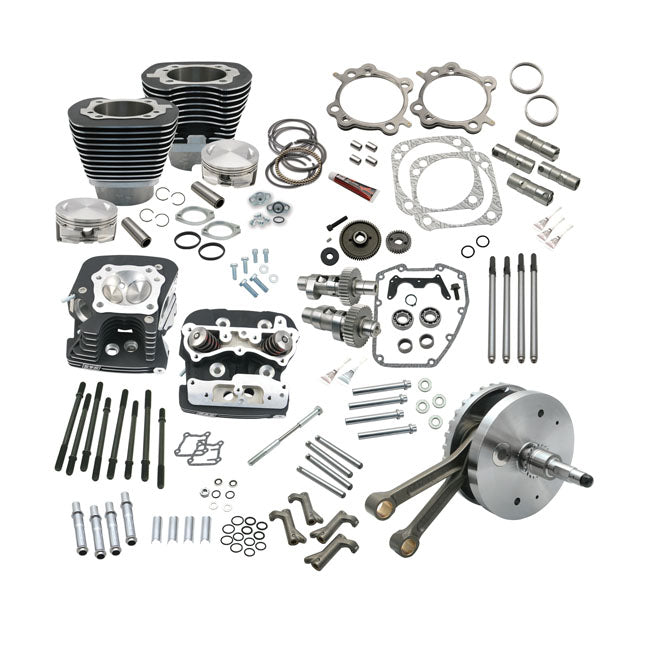 S&S 124"Hot Set Up Kit With Heads For Harley-Davidson