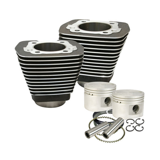 S&S, 80 "/1340cc cilinder en Piston Kit. Black voor Harley Davidson