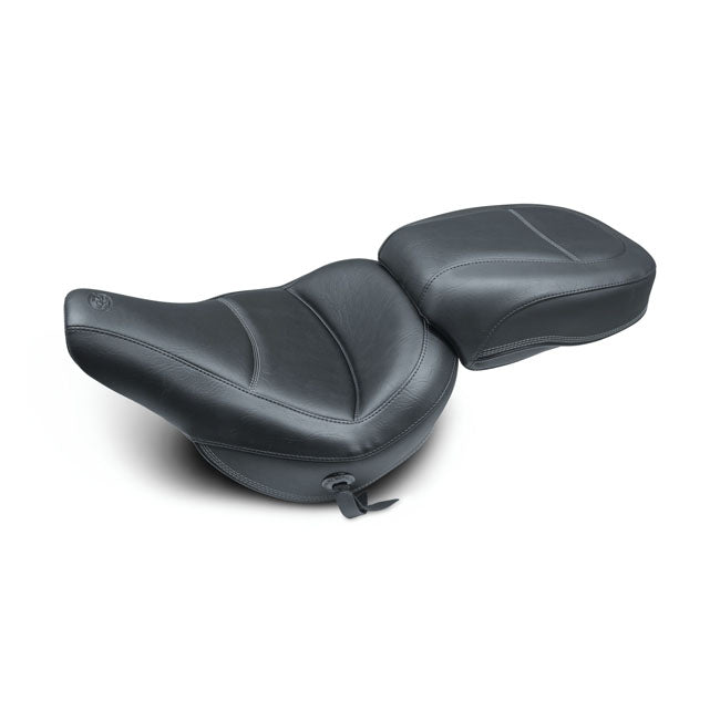 Mustang Touring Solo Seat Black For Harley-Davidson