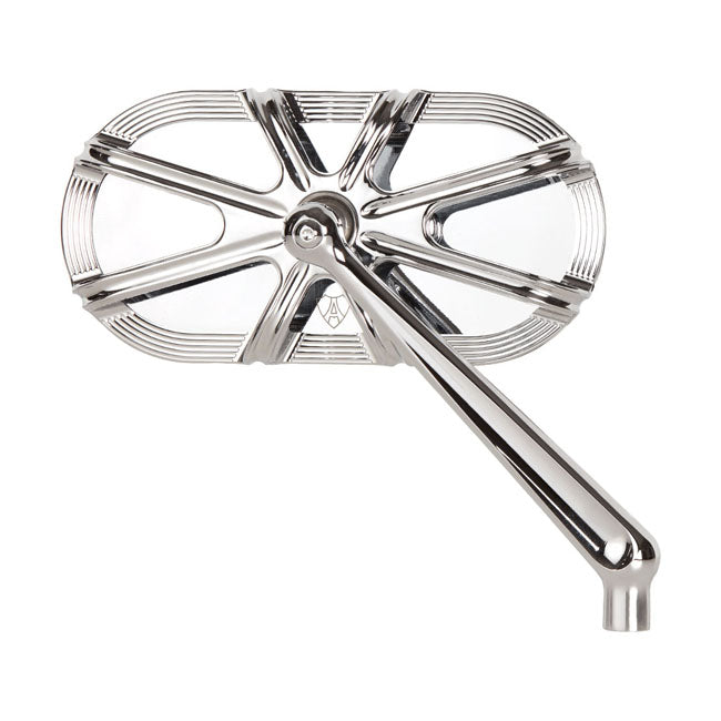 Ness 10-Gauge Caged Mirror Chrome For Harley-Davidson