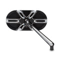 Ness Deep Cut Mirror Black For Harley-Davidson