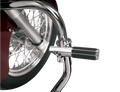 SHOW CHROME HIGHWAY CLAMPS WITH RAIL PEGS CLAMP HIGHWAY W/RAIL PEG