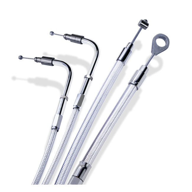 Throttle Return Cable For Harley-Davidson Braided Idle Cable 40" (101.6cm)