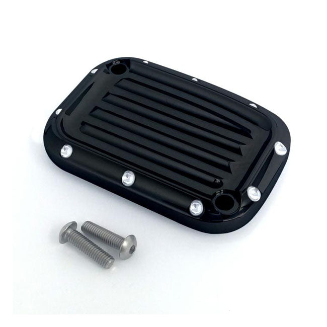 Covingtons Clutch Master Cylinder Cover Dimpled Black For Harley-Davidson