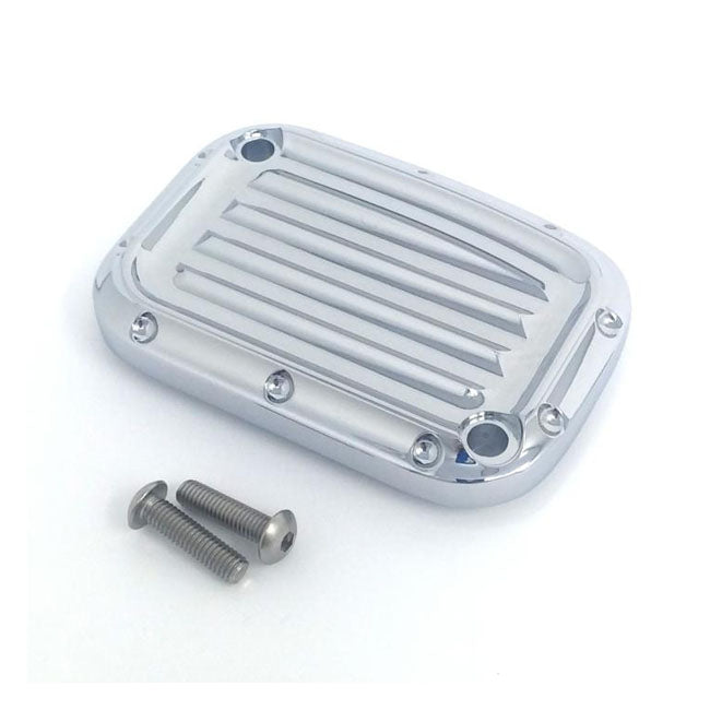 Covingtons Clutch Master Cylinder Cover Dimpled Chrome For Harley-Davidson