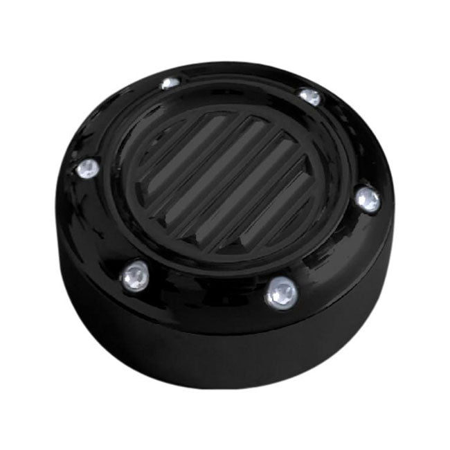 Covingtons Dipstick Cover Dimpled Black For Harley-Davidson