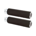 Ness Dual Ring Footpegs Black For Harley-Davidson