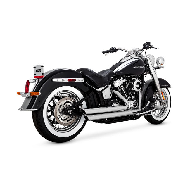 V&H Big Shots Staggered Chrome For Harley-Davidson