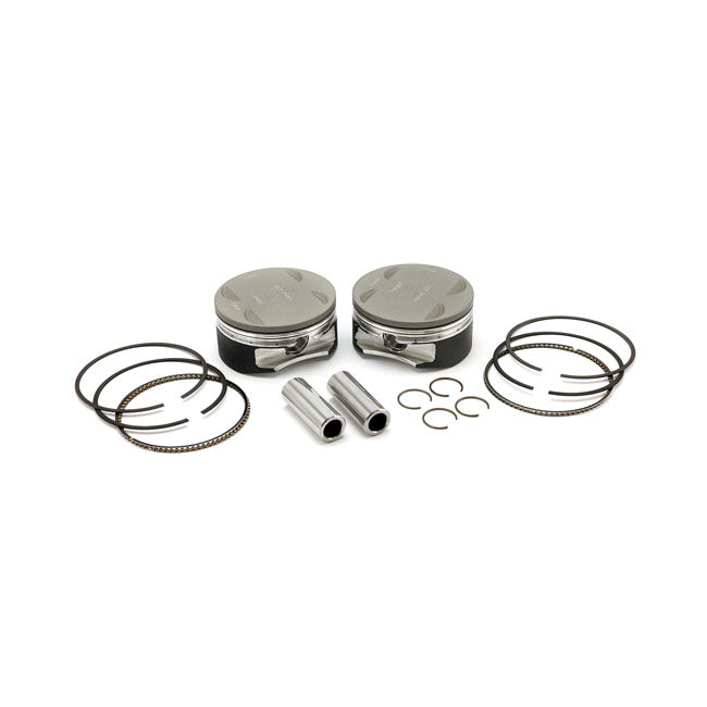 KB, M8 114/117 To 120" Big Bore Conv. Piston Set. +.040" For Harley Davidson