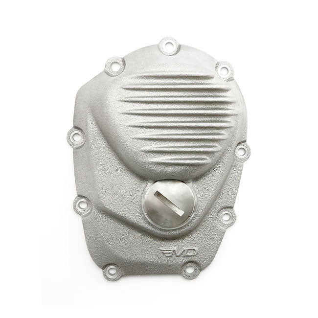 EMD, Cam Cover 'Ribbed'. Raw Finish For Harley Davidson