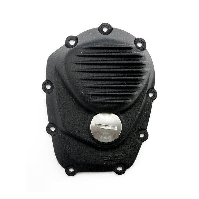 EMD, Cam Cover 'Ribbed'. Black For Harley Davidson