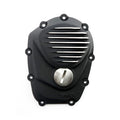 EMD, Cam Cover 'Ribbed'. Black Cut For Harley Davidson