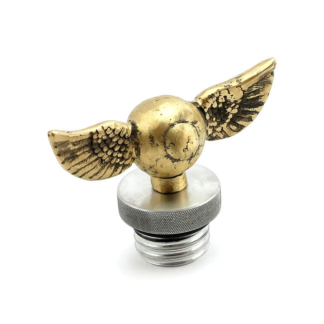 Wannabe Choppers Flying Eyeball Gascap Brass For Harley-Davidson