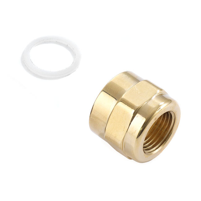 K-Tech Brass Adapter Polished For Harley-Davidson