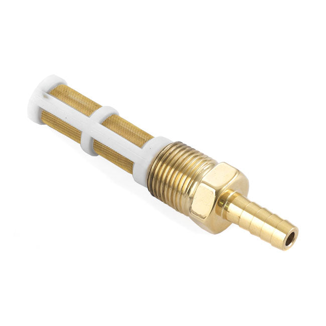K-Tech Brass 3/8" Npt Custom Fuel Line Fitting Polished For Harley-Davidson