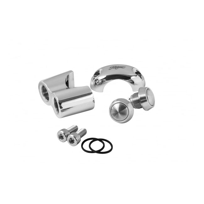 Motone, 2-Button Micro Switch. Chrome for Harley-Davidson