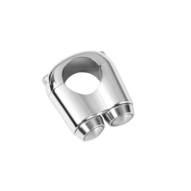 Motone, 2-Button Micro Switch. Chrome for Harley-Davidson