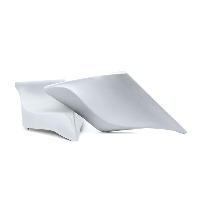 Killer Custom Stretched Extended Side Covers "Wave"  For Harley-Davidson