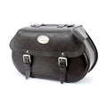 Longride Leather Smooth Saddlebags #145 For Harley-Davidson