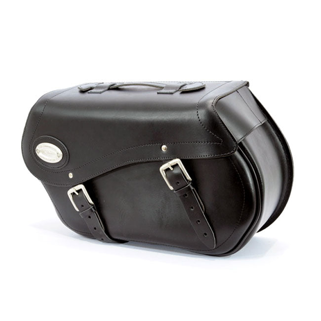 Longride Leather Smooth Saddlebags #153 For Harley-Davidson