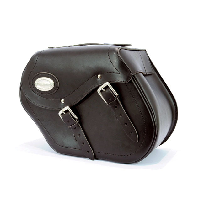 Longride Leather Smooth Saddlebags #154 For Harley-Davidson