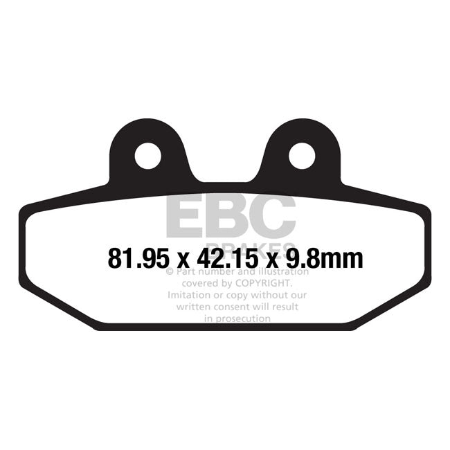 Ebc, V-Pad Brake Pad Set Rear For Harley-Davidson