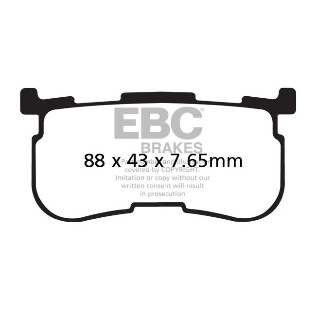 Ebc V-Pad Set Rear For Harley-Davidson