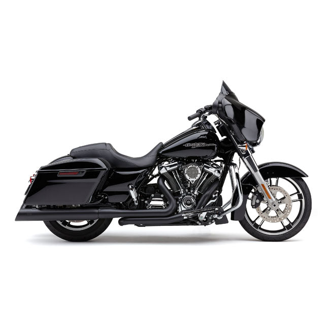 Cobra True Dual Headpipes Black For Harley-Davidson