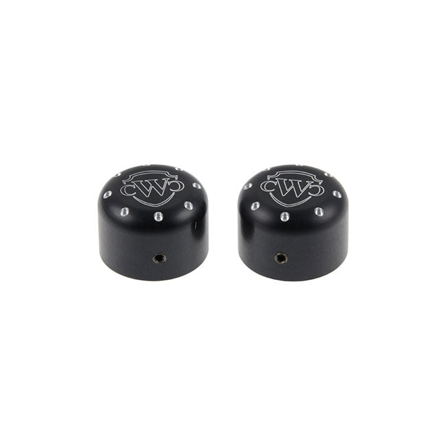 Cult-Werk Front Axle Cover Kit With Logo For Harley-Davidson