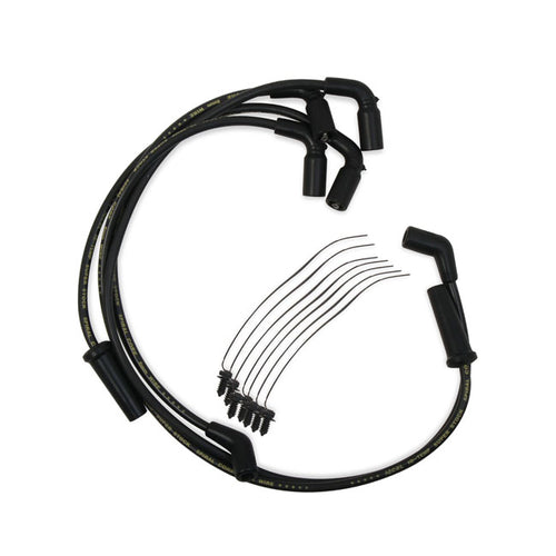 Accel 8mm S/S Spiral Core Wire Black For Harley-Davidson