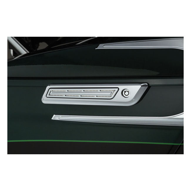 Kuryakyn Led Saddlebag Hinge Accents Chrome For Harley-Davidson