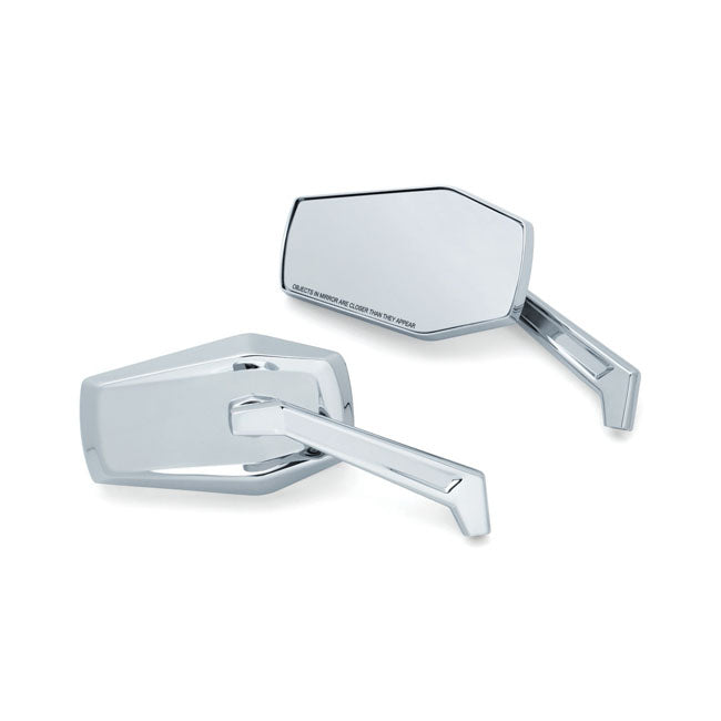 Kuryakyn Hex Mirrors Chrome Ece For Harley-Davidson