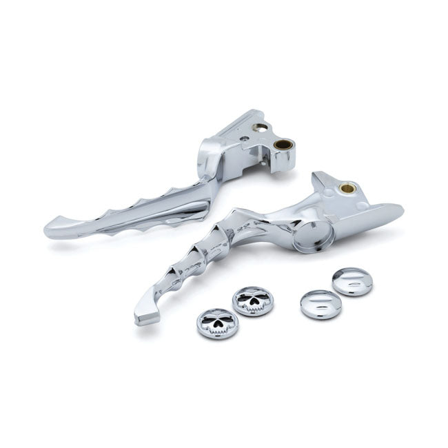 Kuryakyn Zombie Levers Chrome For Harley-Davidson