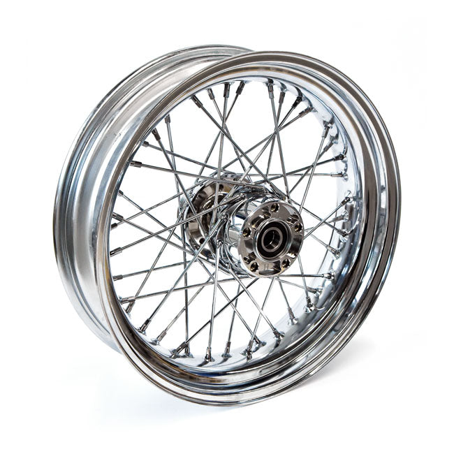 Rueda Trasera Para Harley-Davidson 4.50" X 17" Rear Wheel 40 Spokes Chrome