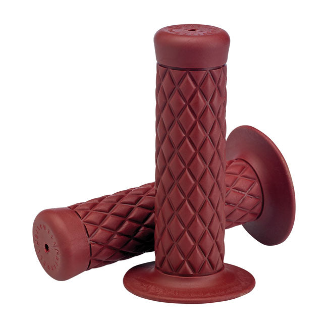 Biltwell 1" Tpv Grips Thruster Oxblood For Harley-Davidson