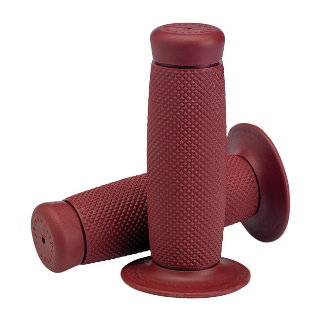 Biltwell 1" Tpv Grips Renegade Oxblood For Harley-Davidson