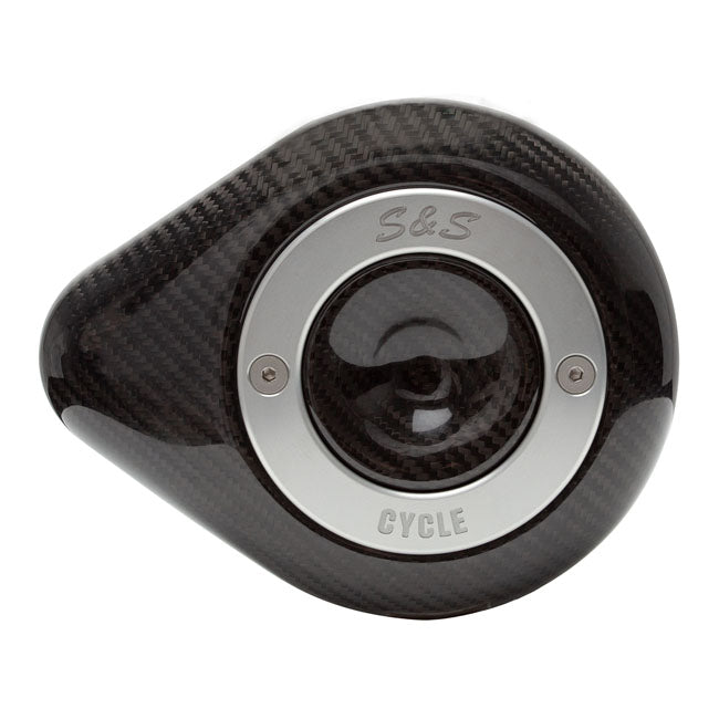 S&S Stealth Air Cleaner Cover Carbon  For Harley-Davidson