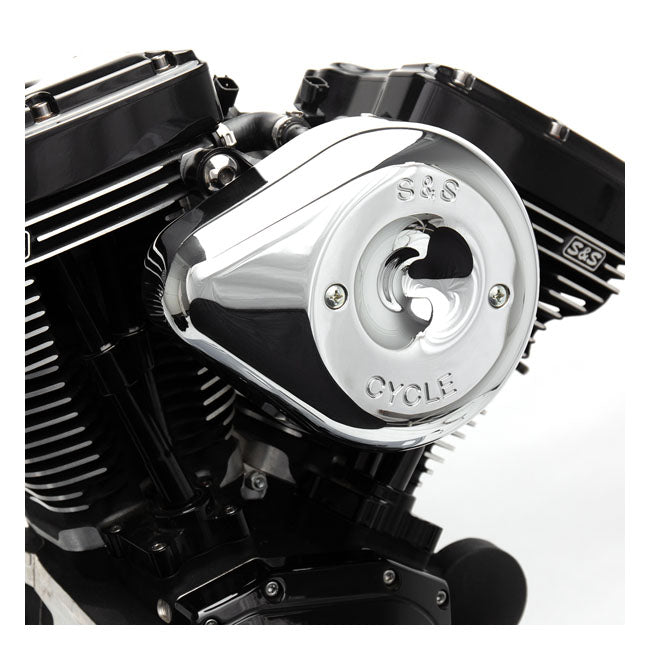 S&S Stealth, Chrome Teardrop Air Cleaner Kit For Harley-Davidson