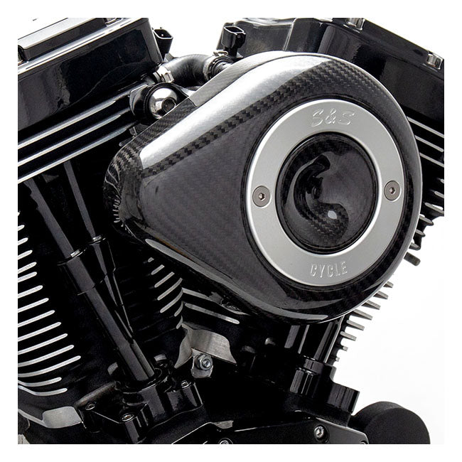 S&S Stealth, Carbon Teardrop Air Cleaner Kit For Harley-Davidson