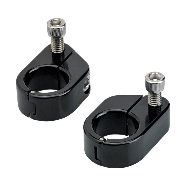 Biltwell Speed Clamps Black For Harley-Davidson