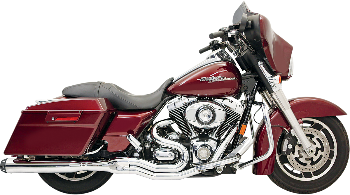 BASSANI XHAUST ROAD RAGE II B1 POWER 2-INTO-1 SYSTEMS FOR HARLEY-DAVIDSON 1995 - 2013 Chrome Road Rage II B1 Power 2-Into-1 System