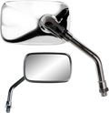 PARTS UNLIMITED MINI RECTANGULAR MIRRORS MIRROR PU MINI RECT. CHR