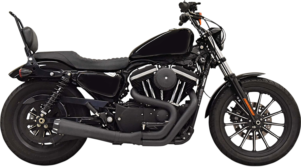 BASSANI XHAUST ROAD RAGE GEN II 2-INTO-1 SYSTEMS FOR HARLEY-DAVIDSON 2004 - 2019 EXHAUST RR 04-19 XL BK