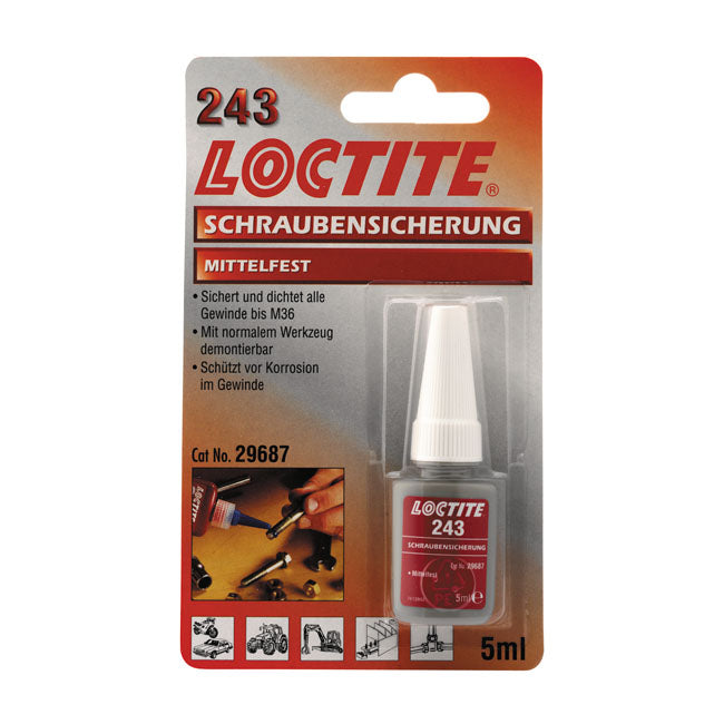 Loctite 243 Blue, Threadlocker 5cc For Harley-Davidson
