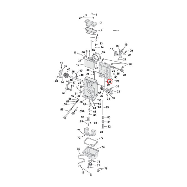 Mikuni Spigot Body Seal For Harley-Davidson