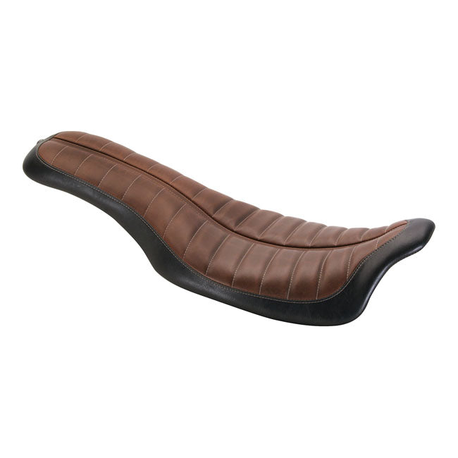 Rsd Flatout Brown Enzo Seat For Harley-Davidson
