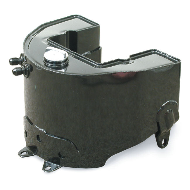 Oil Tank, Horseshoe Top Fill. Black For Harley-Davidson