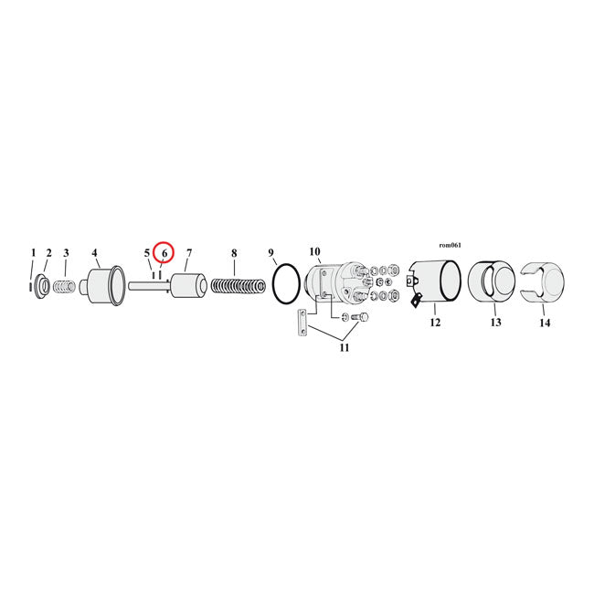 Roll Pin, Solenoid/Mainshaft For Harley-Davidson